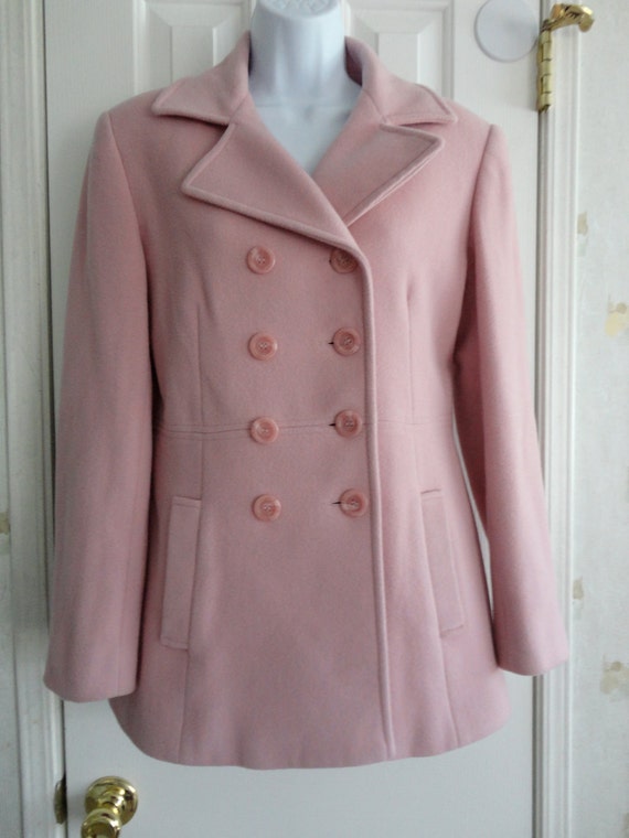 RESERVED FOR ALEX Urban Pink Pea Coat For Her