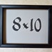 8 x 10 wood custom picture frame black