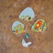 Upcycled Plastic Gift Cards Guitar Picks - Summer Birds Flowers Starbucks Coffee 4 Pack