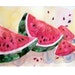 Art-Painting-Watercolor- fruits painting-Watermelon painting