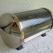 Super Chrome & Glass Space Age Cylinder Bread Box