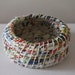Upcycled Paper Baskets: Junk Mail / Coiled / Small