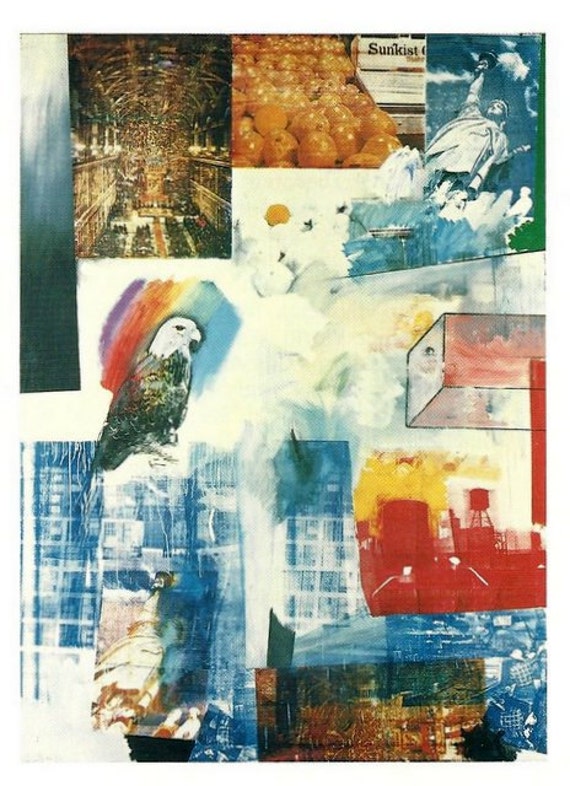 Robert Rauschenberg Fridge Magnet Windward Blue by RetroMagnifico