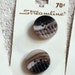 Six Vintage Brown Variegated Buttons on Cards, 2 buttons per card