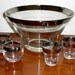 SALE-Dorothy Thorpe Silver Rimmed Party Set 19 Glasses