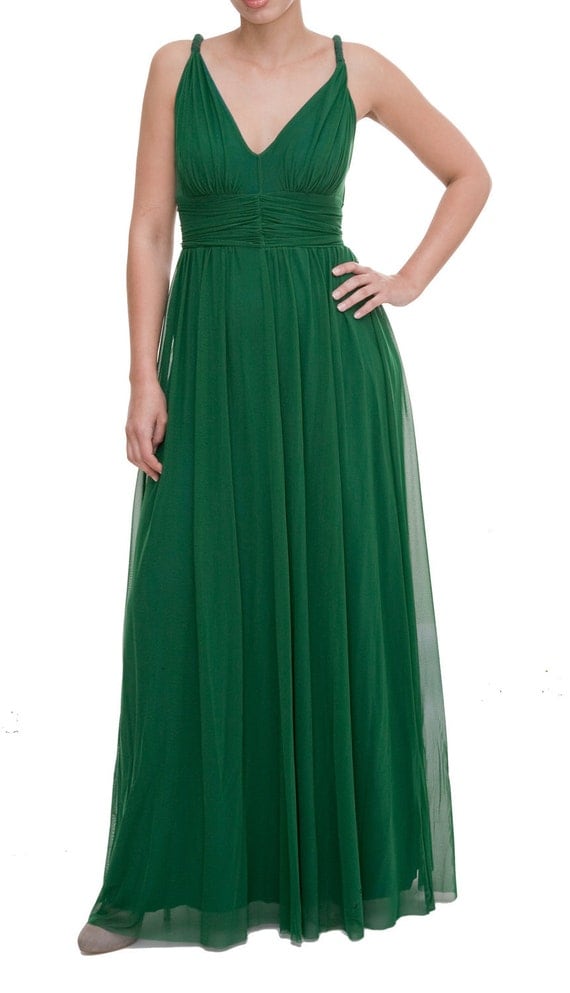 Items similar to Ana Dress, Green Maxi Dress, Greek ...