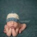 Newborn Photography Fabric Backdrop - Ocean Blue Cozy Knit Backdrop - 2 Yards