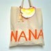 Nana TOTE Bag - French - Natural/Orange - Eco - Eiffel Tower