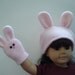 Bunny Hand Puppet and Hat for American Girl 18" Doll DYD005