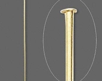 24 Assorted Hatpin blanks GOLD TONE,3,6 and 8 inch Long,Findings stick hat pin..We sell Stickpin blanks,supplies,Make your own..