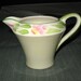 H K Hollinshead Kirkham Tunstall CREAMER, ca. 1930s, Pink Rose, Green Trim