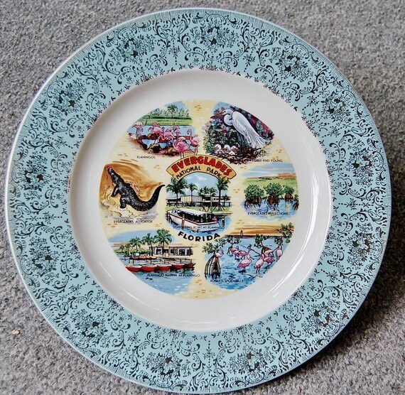 Florida Everglades Souvenir Plate