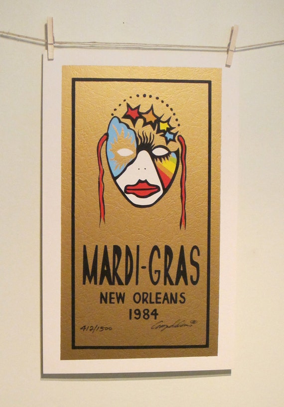 1984 mardi gras poster