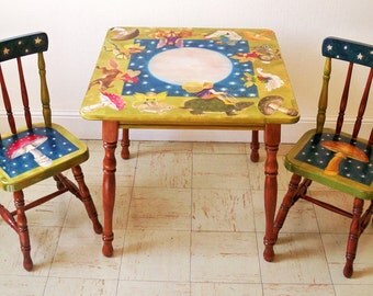 CHILD'S TABLE & CHAIRS - Fairy Parade