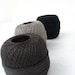 300gr/10,5 oz of organic Linen yarn, 2ply linen yarn, linen thread, black grey deep grey