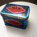 Colorful Tin, Russian Tea Box, Red and Blue, A Keepsake Box