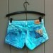 Levi's High Waisted Cut Off Denim Shorts - Aqua Seafoam Studded back pocket SIZE XSMALL