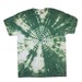 CLEARANCE: Adult Medium Forest Green Bullseye Tie Dye Spiral Shirt