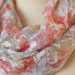 SALE orange coral circle scarf BRAVE ORANGE