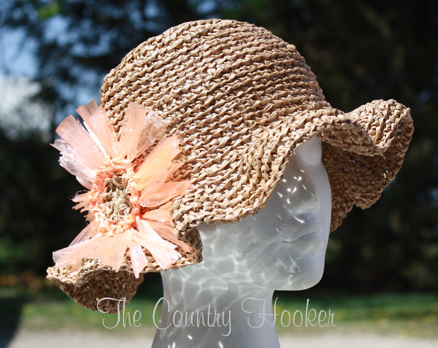 Ruffle Brim Sun Hat Crochet PDF Pattern Instant Download