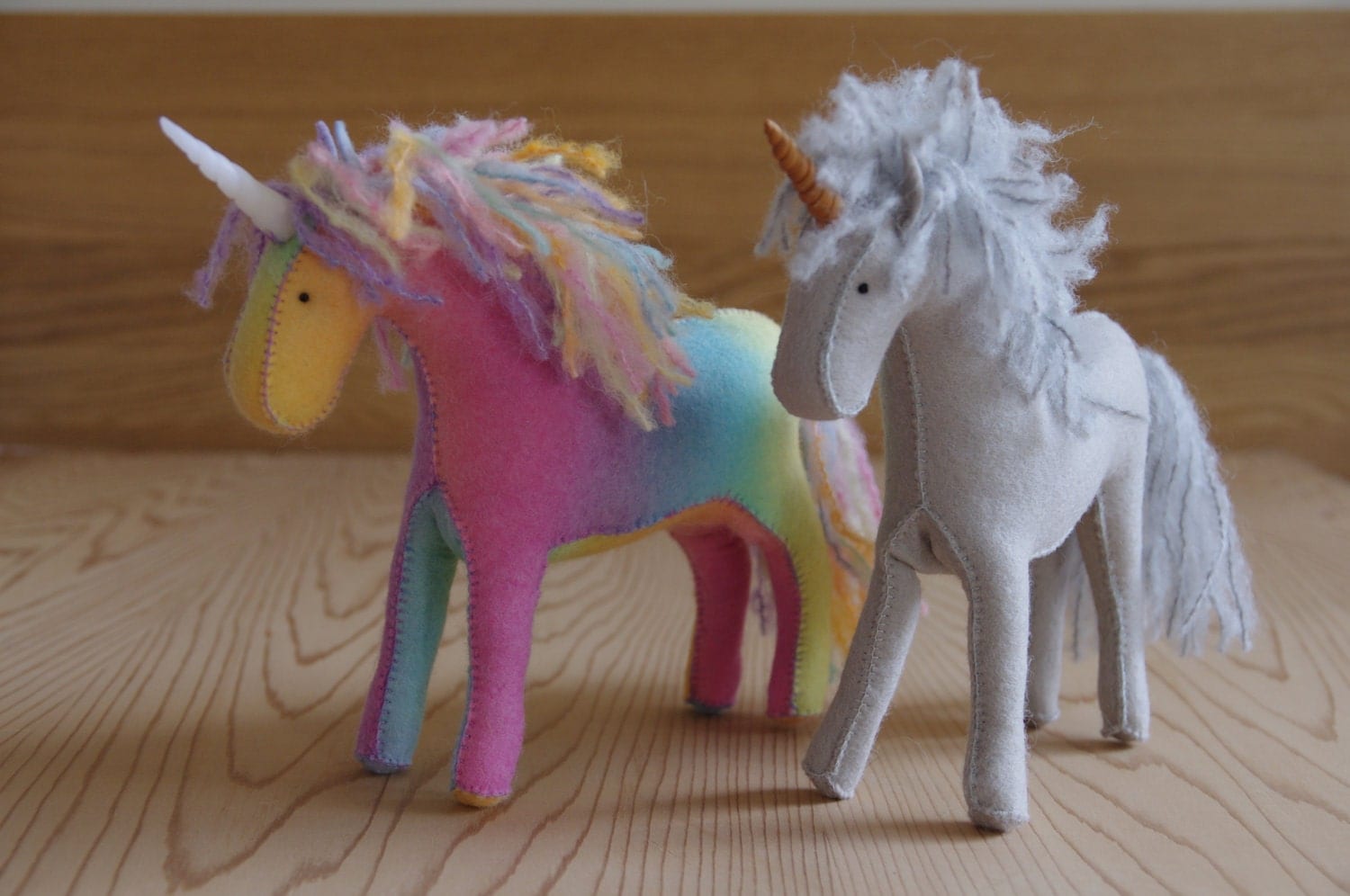 felt horse or unicorn sewing pattern pdf by brookeloridesigns