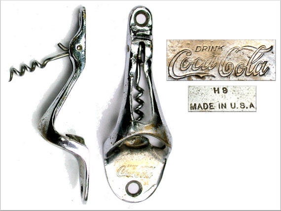 cola opener vintage bottle double Bottle Vintage Andrestavern by Cola Wallmount Opener w/ Coca