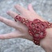 Slave Bracelet Barefoot Sandal Anklet Bracelet Macrame Gypsy Hippie Boho Belly Dance Jewelry Bronze Brass Footless Sandals Hand Foot Jewelry