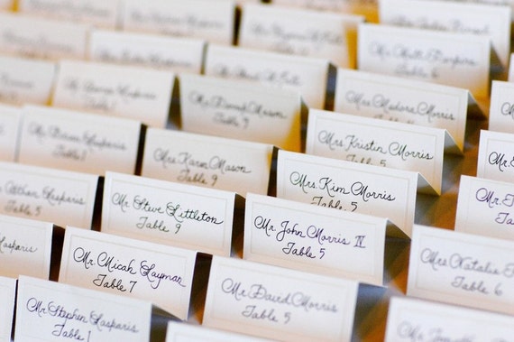 how to address seating cards for a wedding