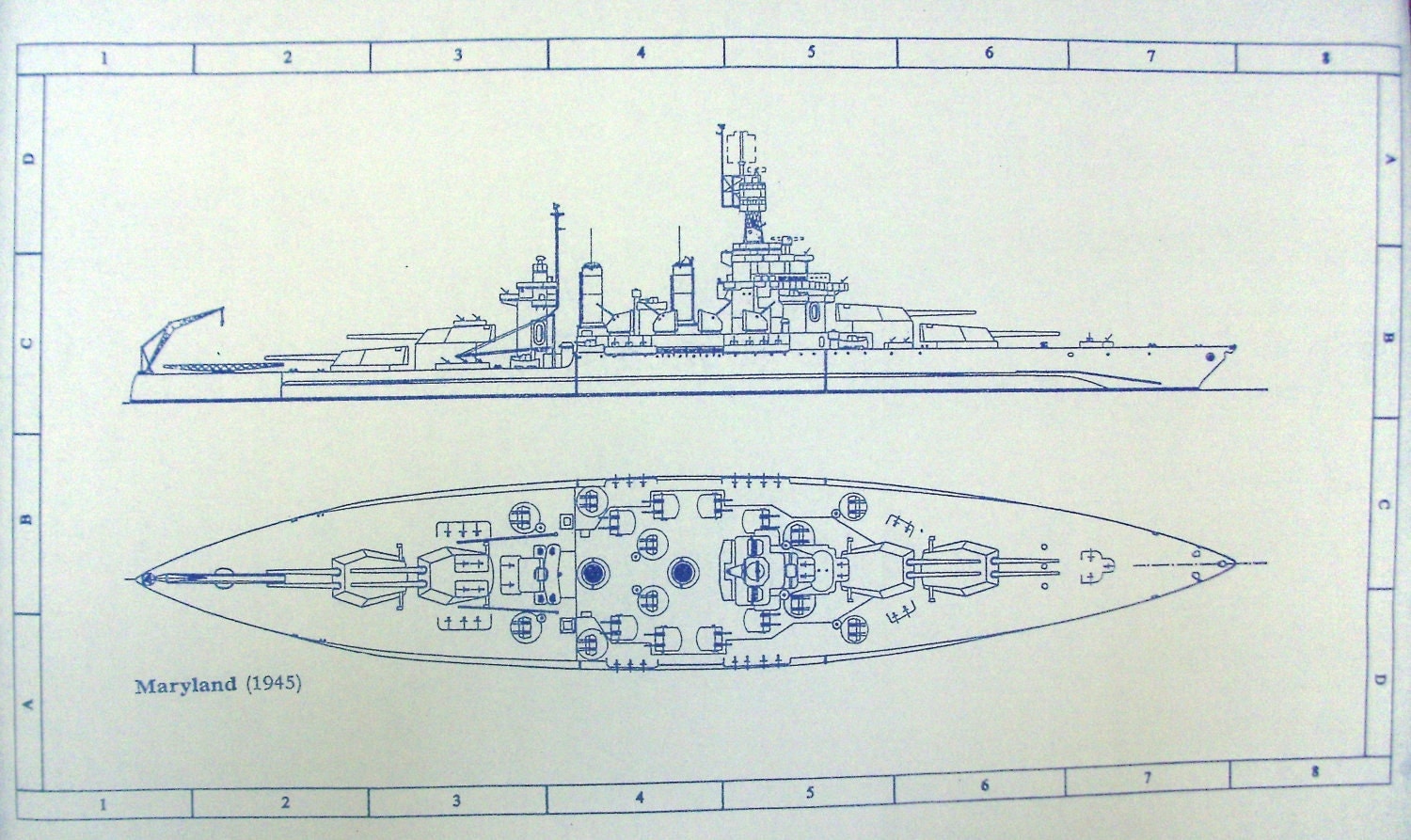 battleship blueprint background