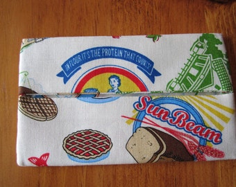 Clearance Womens Pocket Tissue Holder Cozy Pouch Retro Print