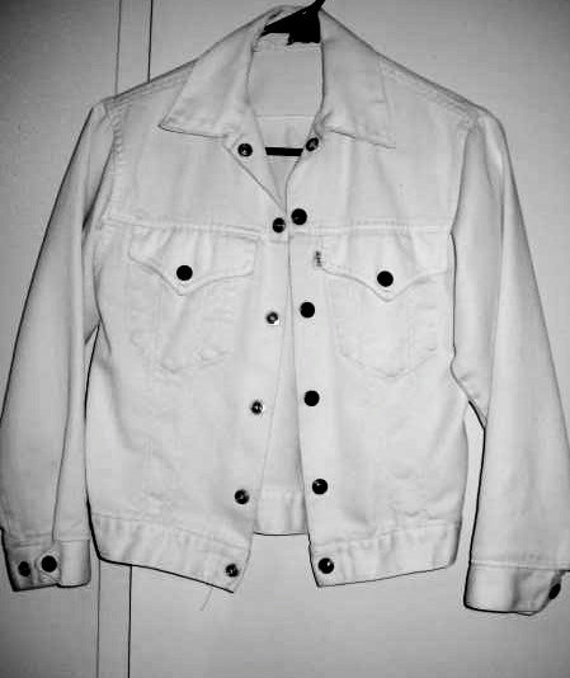 white levis jacket men's