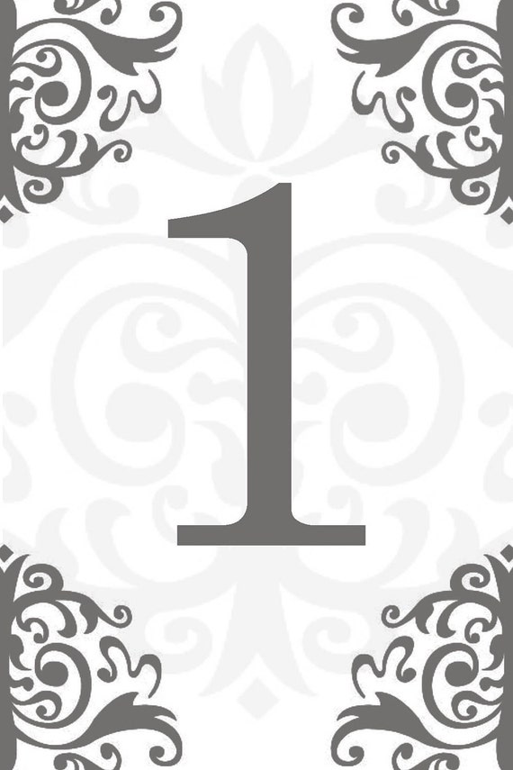 items similar to table numbers ready to print 4x6 set of 15 on etsy