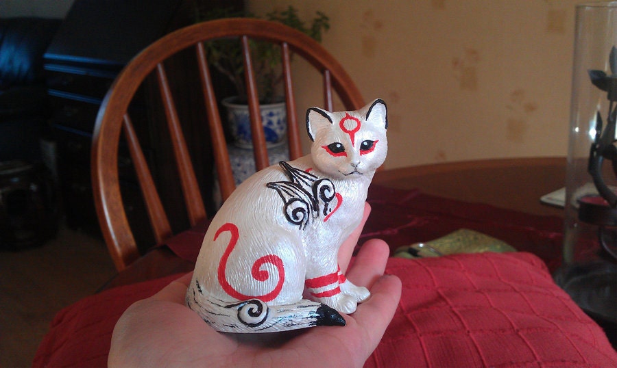 Customized 'Kabegami' statue From Okami