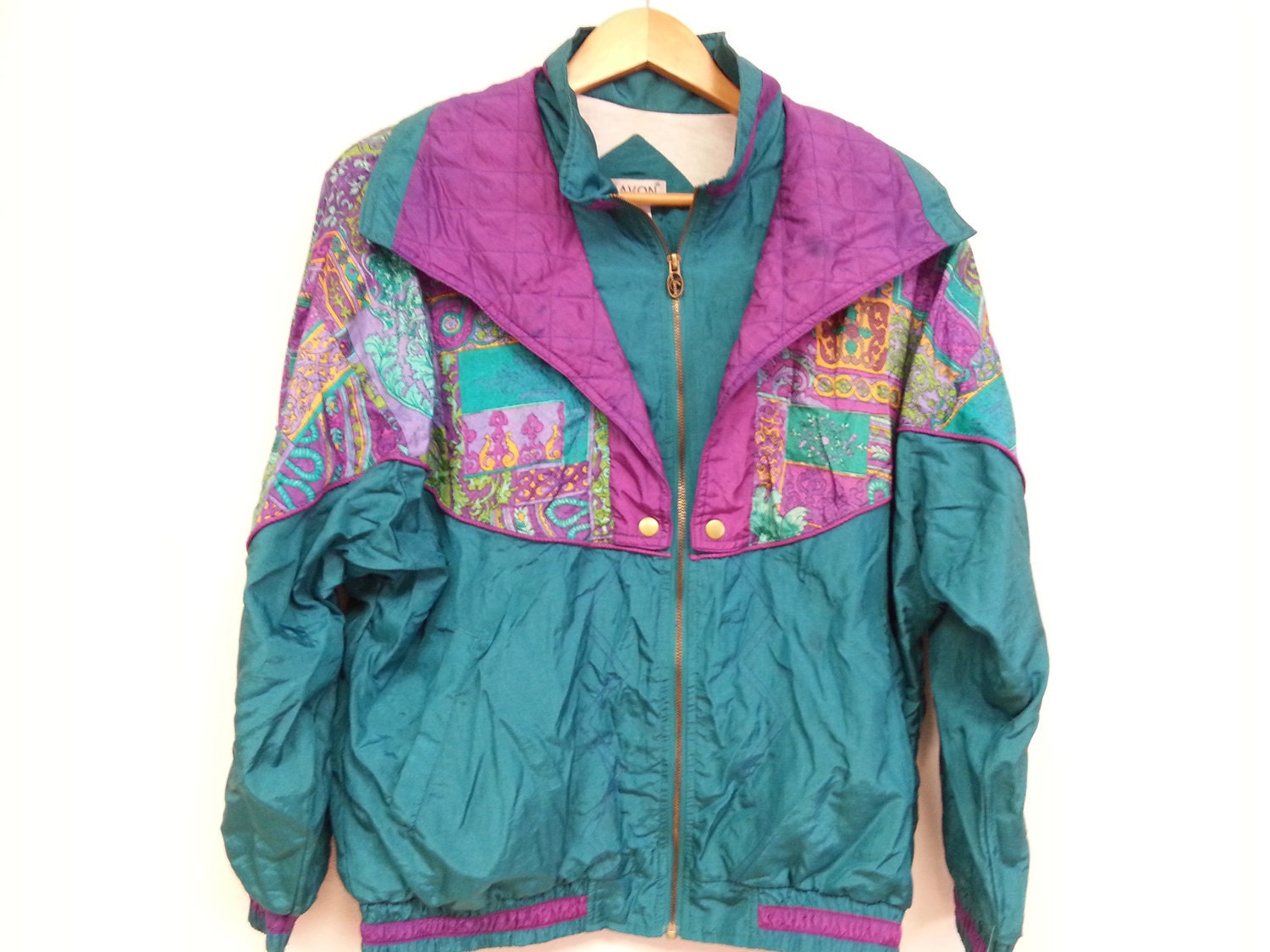 90s Vintage Funky Windbreaker Large