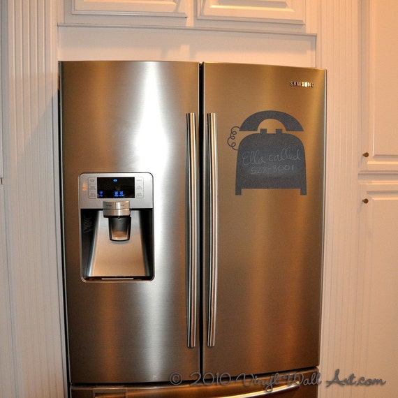 Phone Chalkboard Vinyl Wall Decal size SMALL Phone message