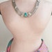 Tribal Scarab Necklace - reworked vintage materials