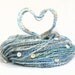 Handspun Art Yarn with wire handcarded sparkly Merino wool silk baby camel