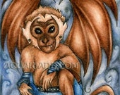 Flying Monkey - Art Magnet - Wizard of Oz Drawing