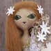 Primitive Folk Art Doll Daisy Spring