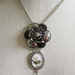 Rabbit Necklace , Pendant Necklace , Animal Jewelry , Assemblage Art Jewelry , Mixed Media jewelry