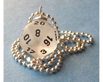 Frost D20 - Geek Gamer DnD Role Playing RPG - Paw & Claw Designs