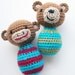 Lil Monkey and Bitty Bear - Crochet Pattern PDF