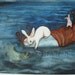 Archival Fine Art Animal Print - Bed as a Boat- Nursery or Children's room Art