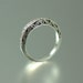 THE ENCHANTED sterling silver band with White Sapphires