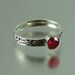 AUGUSTA 14K gold engagement ring with Ruby RESERVED for Temur
