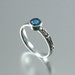 AUGUSTA 14K gold Blue Diamond ring