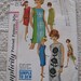 Vintage 60s Simplicity 5309 One Piece Dress with 3 Necklines sz 14 B34