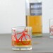 4 bicycle rocks glasses, red bike