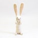 Spun Cotton Vintage Begging Bunny