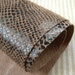 Leather Scraps Brown Faux Snakeskin Garment Quality 2 pcs 7x8